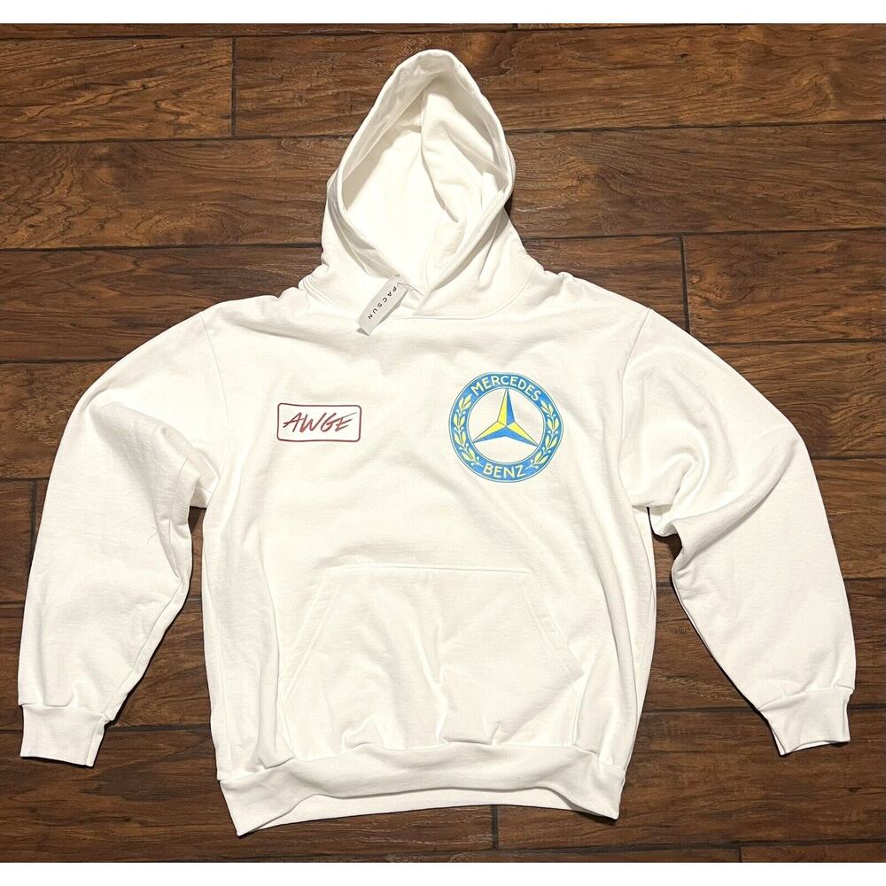 AWGE Mercedes Benz ASAP Rocky Size M Hoodie Sweatshirt Medium White NWT A$AP MOB